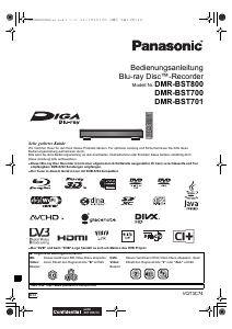 Bedienungsanleitung Panasonic DMR-BST700EG Blu-ray player