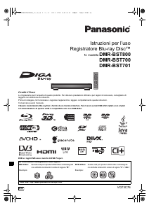 Manuale Panasonic DMR-BST701EG Lettore blu-ray