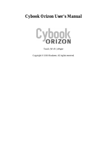 Manual Bookeen Cybook Orizon E-Reader