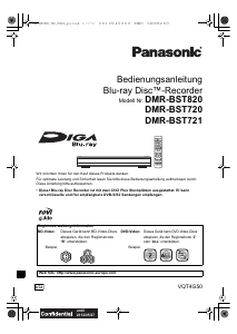 Bedienungsanleitung Panasonic DMR-BST721EG Blu-ray player