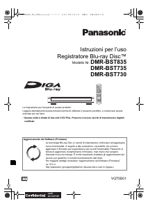 Manuale Panasonic DMR-BST730 Lettore blu-ray