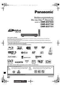 Bedienungsanleitung Panasonic DMR-BST800EG Blu-ray player