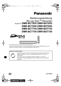 Bedienungsanleitung Panasonic DMR-BST850EG Blu-ray player