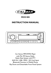 Manual Caliber MCD085 Car Radio