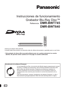 Manual de uso Panasonic DMR-BWT640EC Reproductor de blu-ray