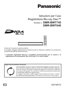 Manuale Panasonic DMR-BWT745EC Lettore blu-ray