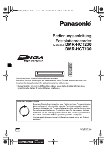 Bedienungsanleitung Panasonic DMR-HCT130EG Blu-ray player