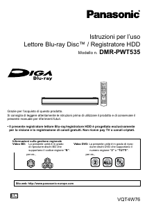 Manuale Panasonic DMR-PWT535EC Lettore blu-ray