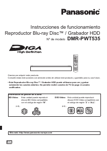 Manual de uso Panasonic DMR-PWT535EC Reproductor de blu-ray