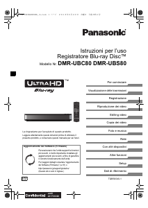 Manuale Panasonic DMR-UBC80EG Lettore blu-ray