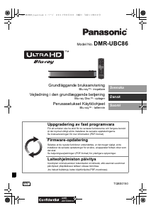 Käyttöohje Panasonic DMR-UBC86EN Blu-ray-soitin