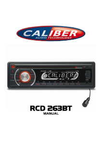 Handleiding Caliber RCD263BT Autoradio