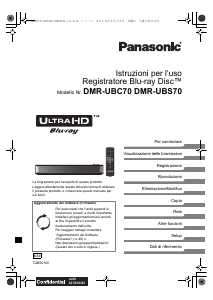 Manuale Panasonic DMR-UBS70EG Lettore blu-ray