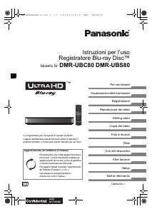 Manuale Panasonic DMR-UBS80EG Lettore blu-ray