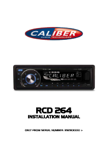 Manual Caliber RCD264 Car Radio