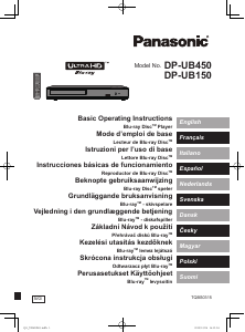 Manuál Panasonic DP-UB150 Přehrávač Blu-ray