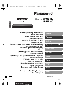 Manual de uso Panasonic DP-UB320 Reproductor de blu-ray