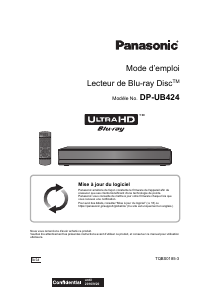 Mode d’emploi Panasonic DP-UB424EG Lecteur de blu-ray