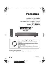 Priručnik Panasonic DP-UB820 Blu-ray reproduktor