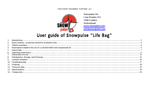 Manual Snowpulse Life Bag Avalanche Airbag