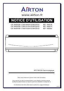 Mode d’emploi Airton STAR- H18U4/SUVR1DI-EU Climatiseur