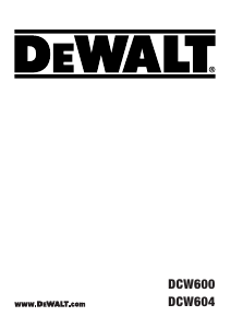 Manual de uso DeWalt DCW604 Fresadora de superficie