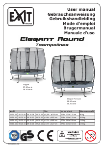 Mode d’emploi Exit Elegant Premium Trampoline