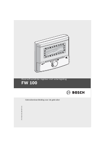 Handleiding Bosch FW 100 Thermostaat