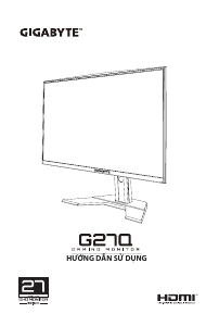 Hướng dẫn sử dụng Gigabyte G27Q Màn hình LED