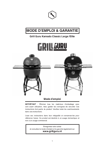 Mode d’emploi Grill Guru Kamado Classic Elite Barbecue