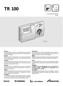 Kullanım kılavuzu Bosch TR 100 Termostat