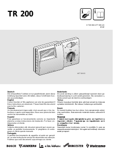 Manual de uso Bosch TR 200 Termostato