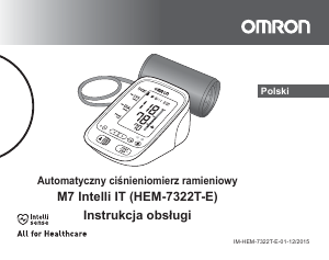 Instrukcja Omron M7 Itelli IT Ciśnieniomierz