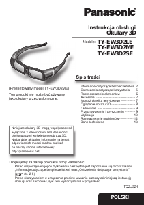 Instrukcja Panasonic TY-EW3D2LE Okulary 3D