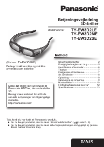 Brugsanvisning Panasonic TY-EW3D2SE 3D-briller