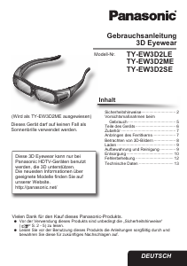 Bedienungsanleitung Panasonic TY-EW3D2SE 3D-Brille