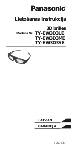 Rokasgrāmata Panasonic TY-EW3D3LE 3D skatītājs