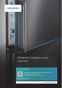 Mode d’emploi Siemens CI36TP02 Réfrigérateur combiné