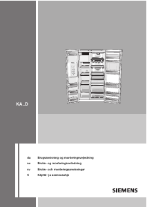 Bedienungsanleitung Siemens KA63DA71 Kühl-gefrierkombination
