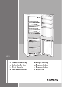 Bedienungsanleitung Siemens KG28VV00 Kühl-gefrierkombination