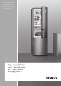 Käyttöohje Siemens KG36NEI30 Jääkaappipakastin