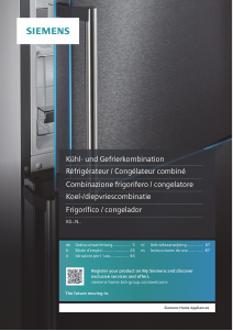 Manuale Siemens KG36NVI3P Frigorifero-congelatore
