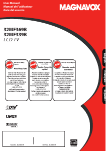 Manual de uso Magnavox 32MF369B Televisor de LCD