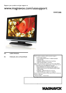 Mode d’emploi Magnavox 19MF338B Téléviseur LCD
