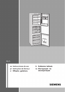 Manual de uso Siemens KG39FPI21 Frigorífico combinado