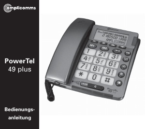 Bedienungsanleitung Amplicomms PowerTel 49 Plus Telefon