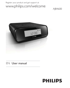 Manual Philips AJB4600 Alarm Clock Radio