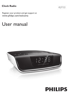 Manual Philips AJ3122 Alarm Clock Radio