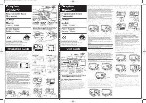 Handleiding Drayton Digistat+2 Thermostaat