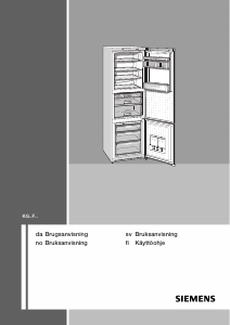 Bedienungsanleitung Siemens KG39FPY23 Kühl-gefrierkombination